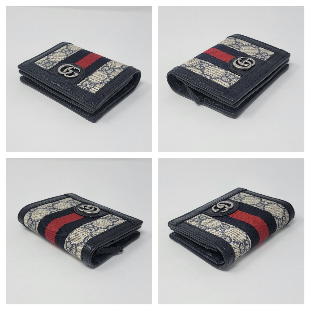 GUCCI GG Ophidia Leather Bifold Wallet - Picture 7 of 9